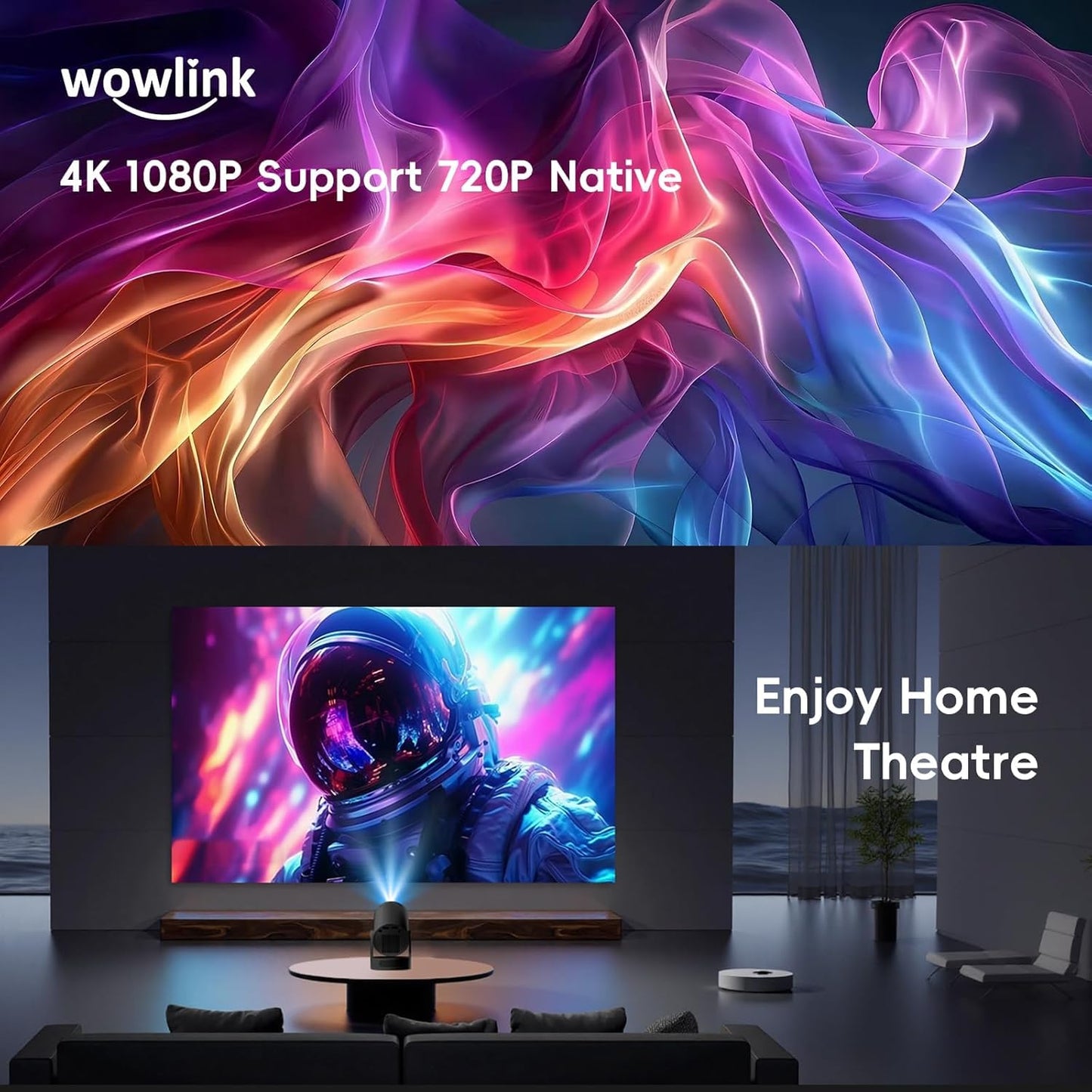 Mini Projector 4K 1080P