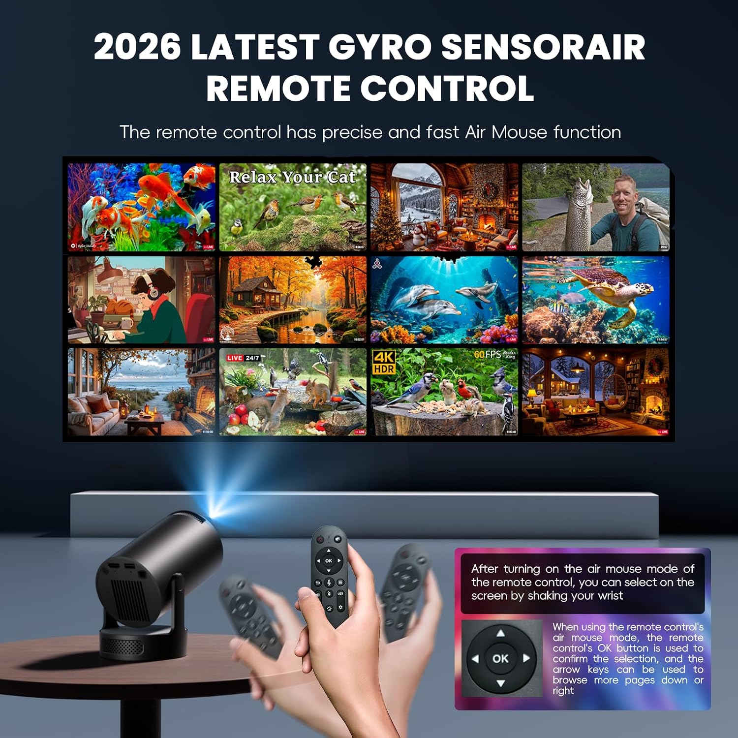 Mini Projector 4K 1080P